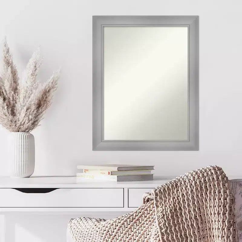 Miroir Mural Rectangulaire en Nickel Poli 22" x 28" – Non Biseauté