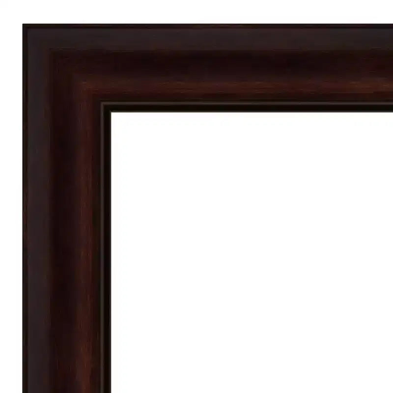 Miroir de porte pleine longueur avec cadre marron « grain de café » – 19" x 53"
