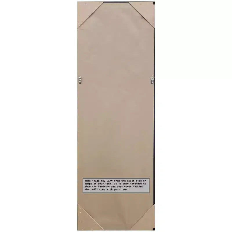 Miroir de porte pleine longueur avec cadre marron « grain de café » – 19" x 53"