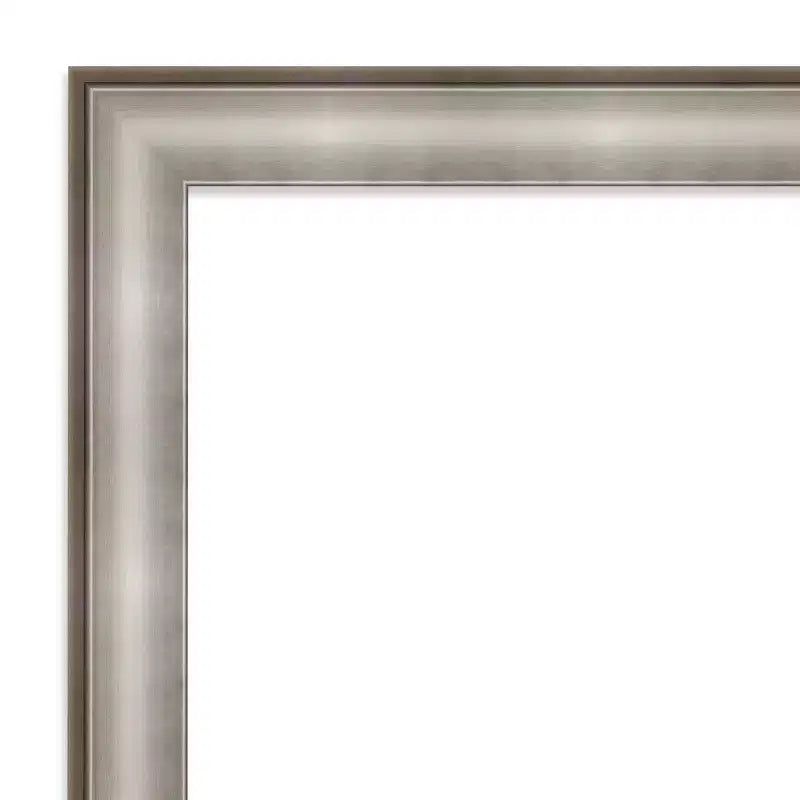 Miroir mural non biseauté de 23" x 29" avec cadre argenté
