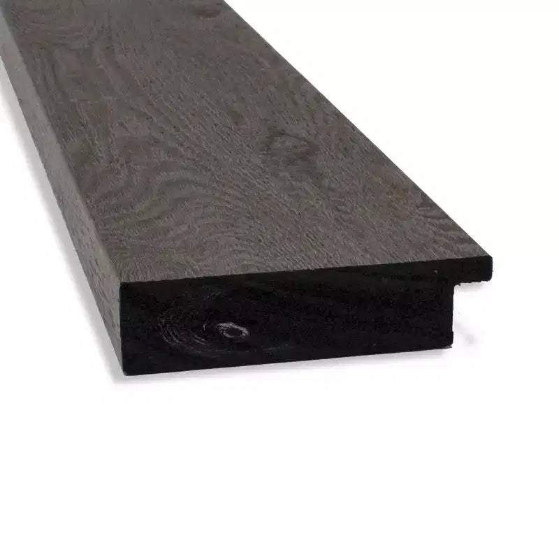 Miroir sur pied avec cadre gris façon bois