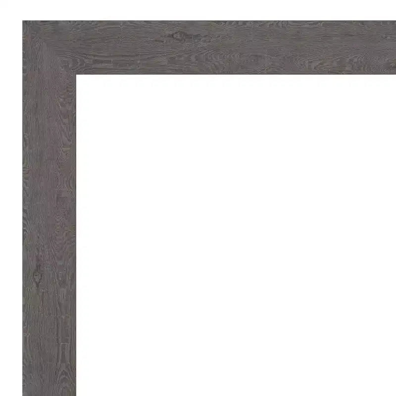 Miroir sur pied avec cadre gris façon bois