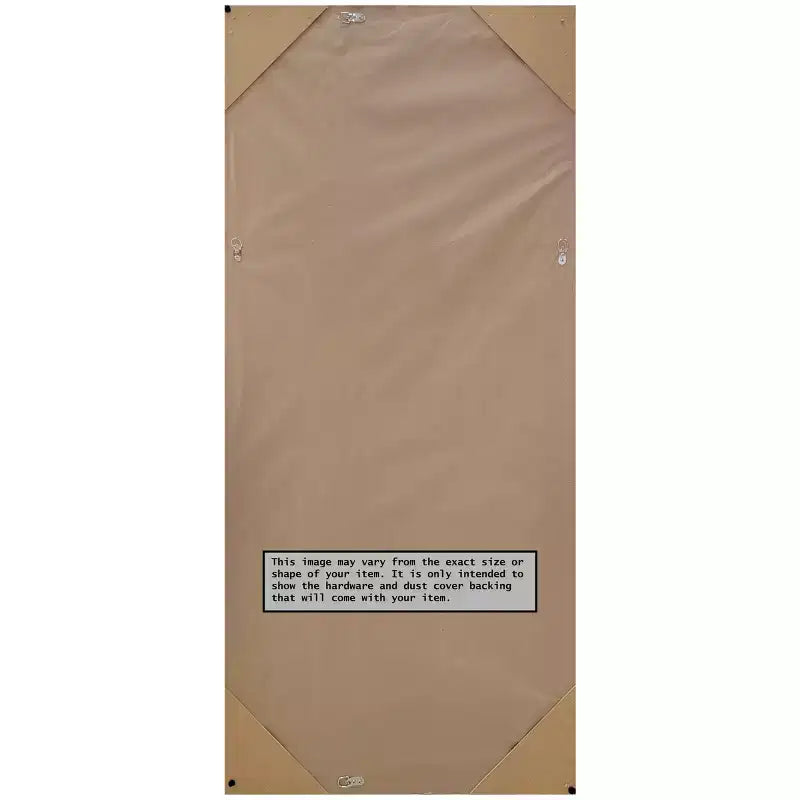 Miroir sur pied avec cadre gris façon bois