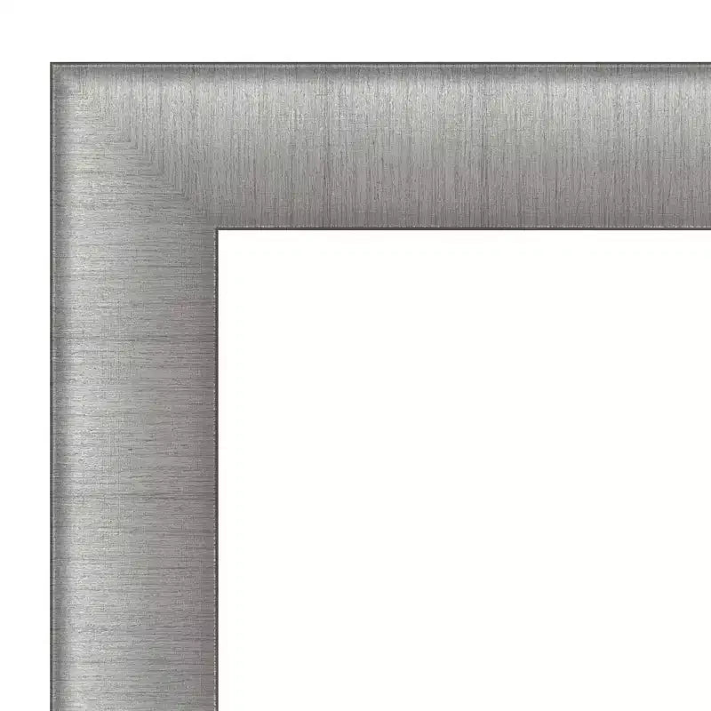 Miroir mural rectangulaire de 42,75" x 31,75" avec cadre en étain brossé