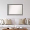 Miroir mural rectangulaire de 42,75" x 31,75" avec cadre en étain brossé