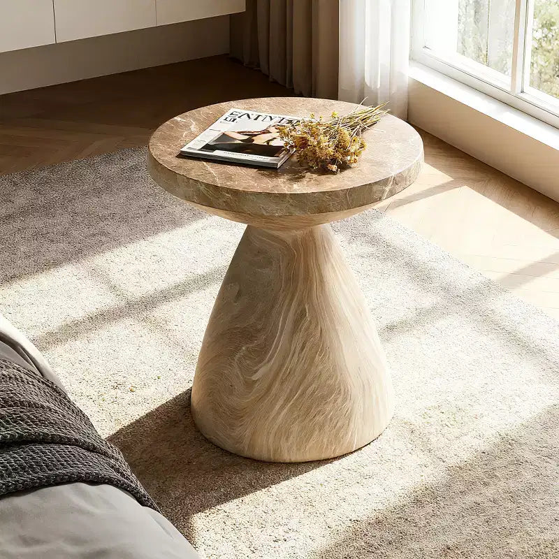 GDFStudio Rava Modern Lightweight Concrete End Table