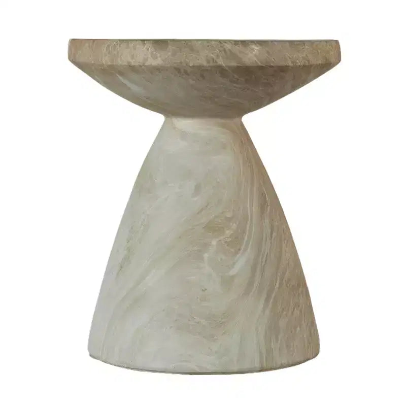 Table d'appoint ronde en béton