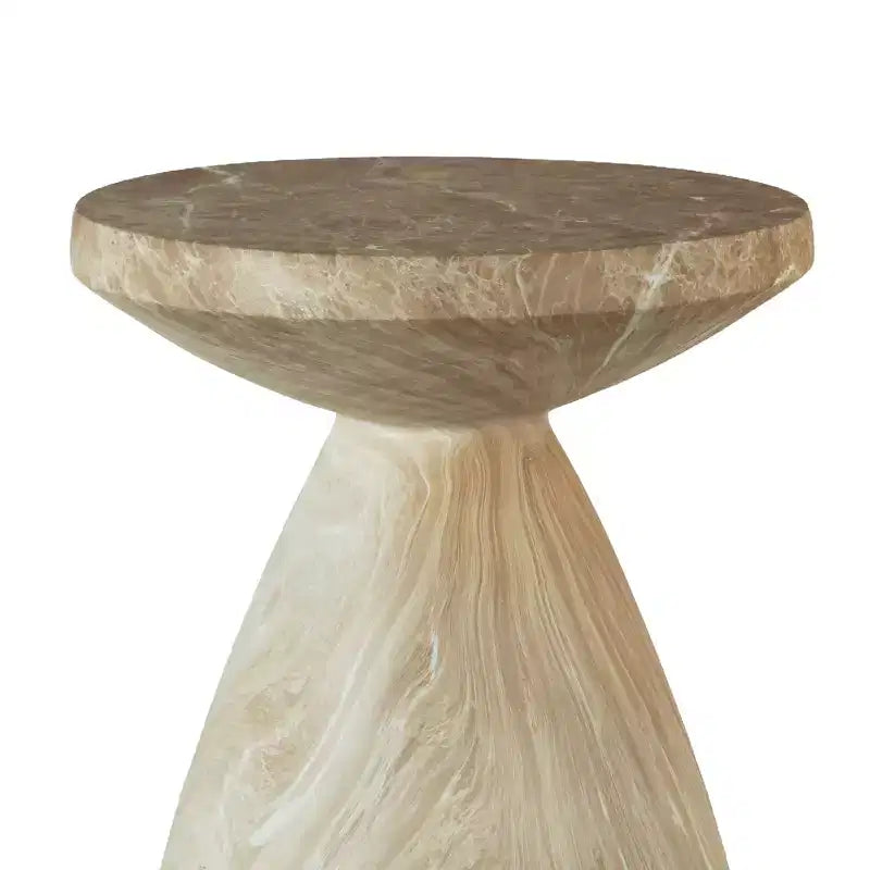Table d'appoint ronde en béton