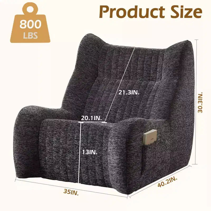Pouf géant avec accoudoirs