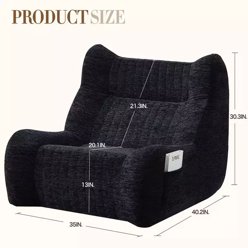 Pouf géant avec accoudoirs