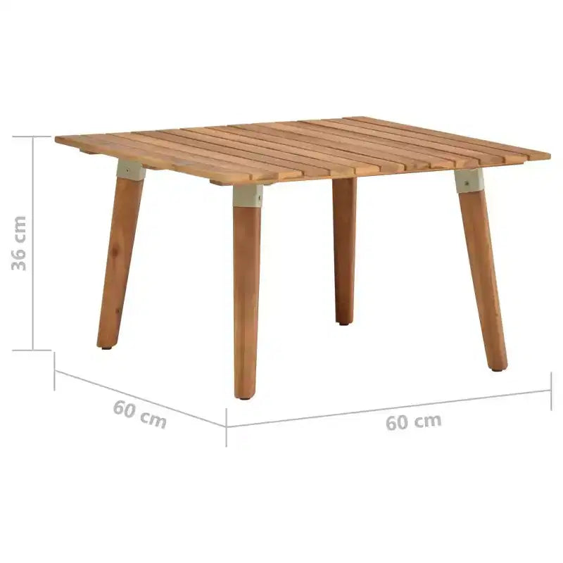 Table basse de jardin en bois d'acacia massif