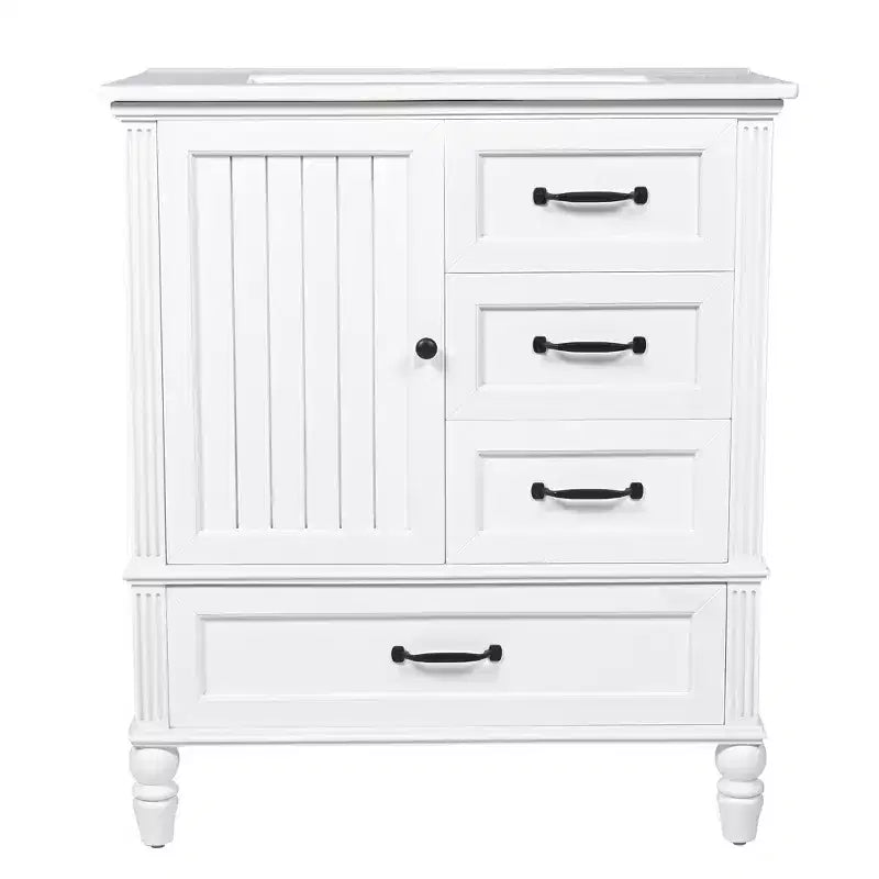 Meuble-lavabo de salle de bain de 30 pouces avec lavabo et armoire de rangement