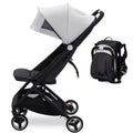 Compact Triple Folding Stroller for Kids, Lightweight Portable Baby Stroller with Canopy for Travel and Daily Use