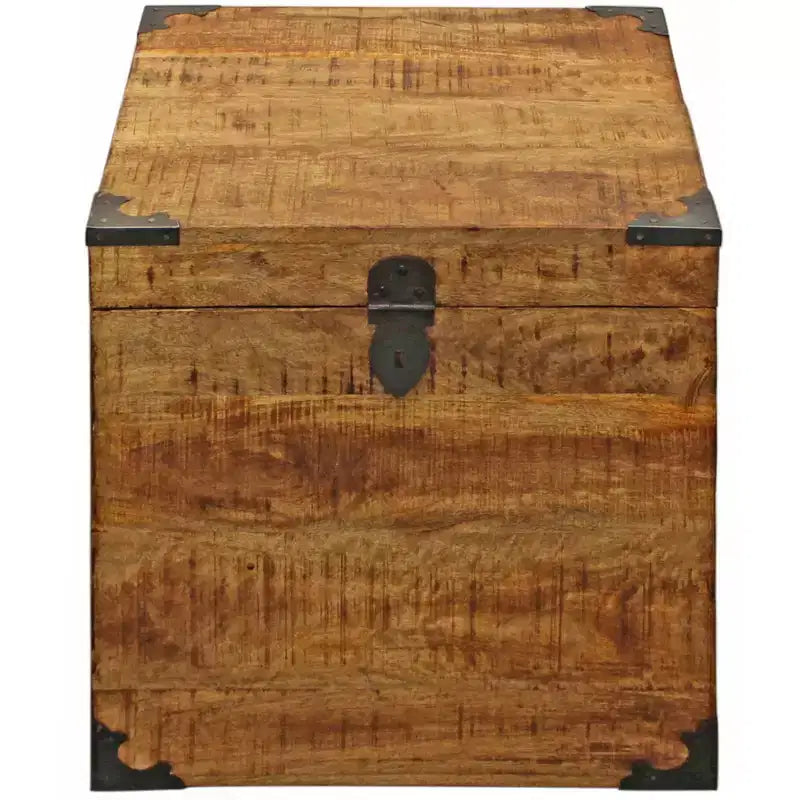 HomeRoots 20 Natural Brown Solid Wood Square End Table