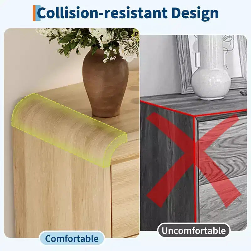 Commode en bois à 5 tiroirs avec pieds amovibles – Coffre de rangement de 124 cm de hauteur