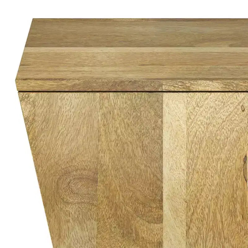 Table d'appoint carrée en bois de manguier – Finition naturelle