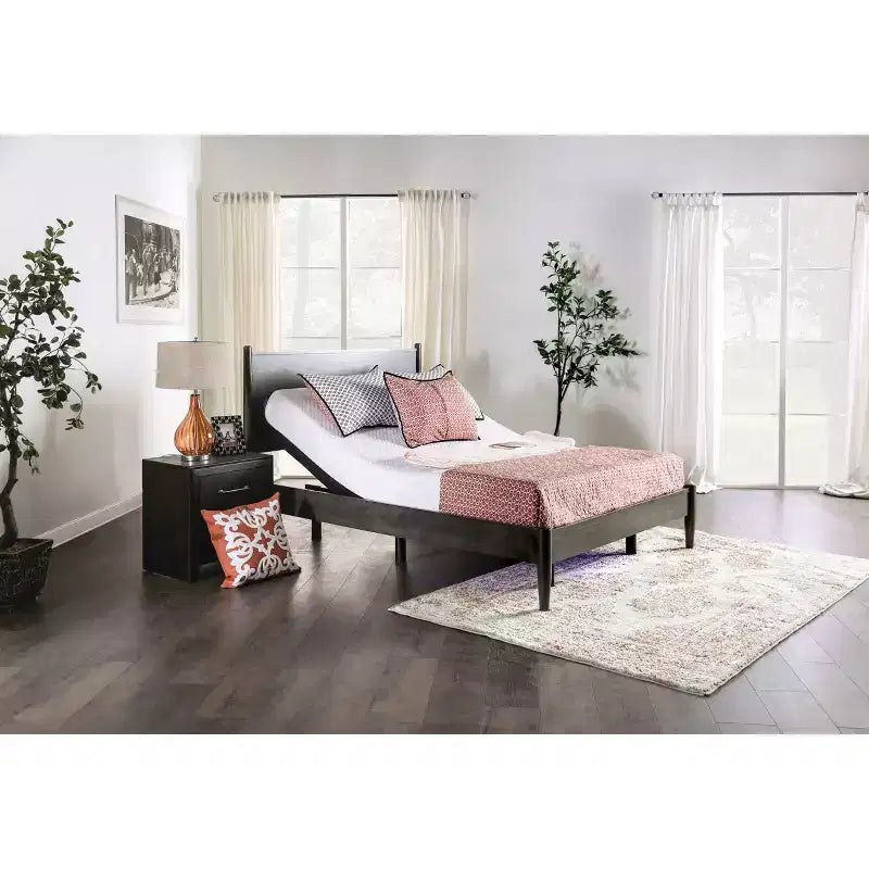 Cadre de lit double XL réglable avec support lombaire
