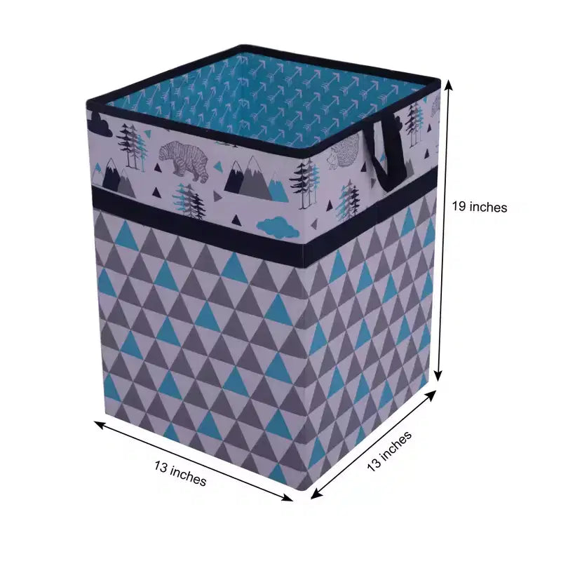 Panier à linge pliable pour garçons – Imprimé forêt