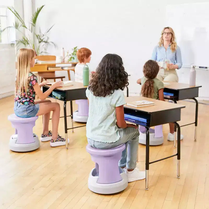 Tabouret oscillant Active Storage pour enfants – Hauteur d'assise de 38 cm