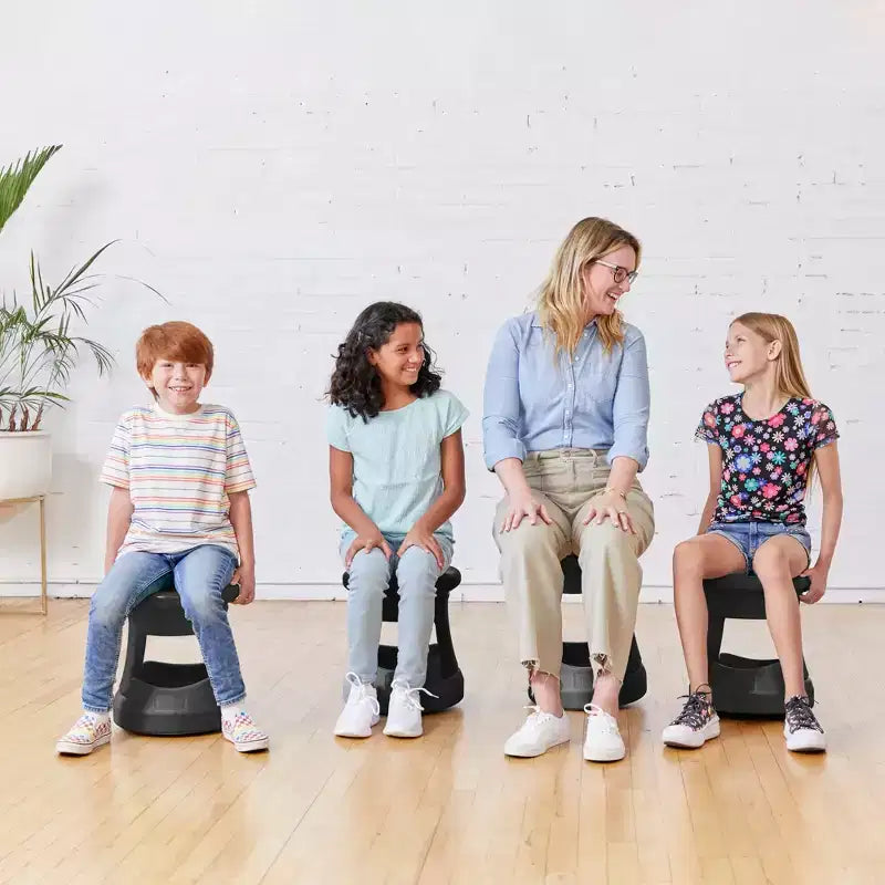 Tabouret oscillant Active Storage pour enfants – Hauteur d'assise de 38 cm