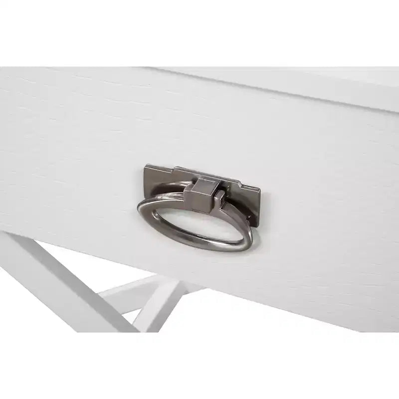Table de chevet 1 tiroir en X avec façade de tiroir texturée